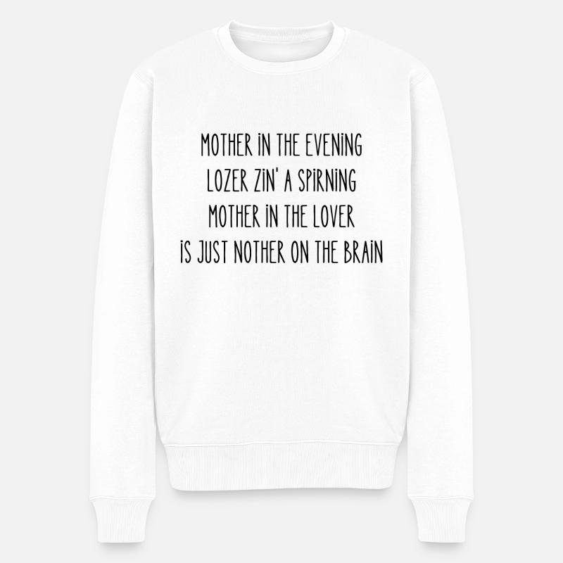 Mother in the evening - Pull Premium bio Homme - blanc