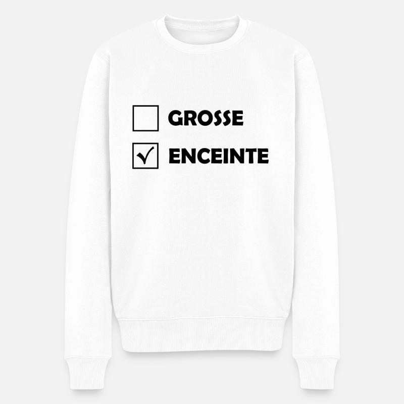 Grosse / Lautsprecher - Männer Premium Bio Pullover - Weiß