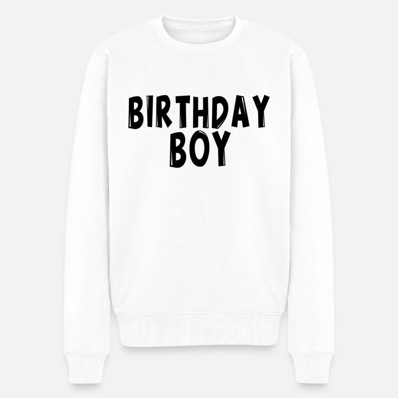 Garçon d'anniversaire - Pull Premium bio Homme - blanc