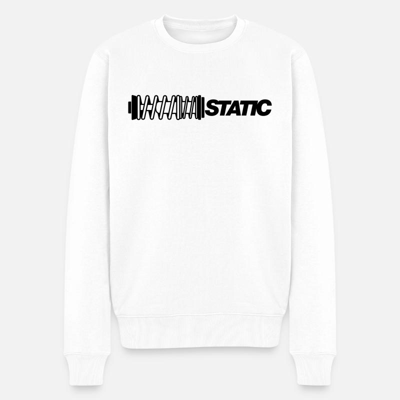 Static Ride Fahrwerk Airride Auto Tuning JDM DUB - Männer Premium Bio Pullover - Weiß