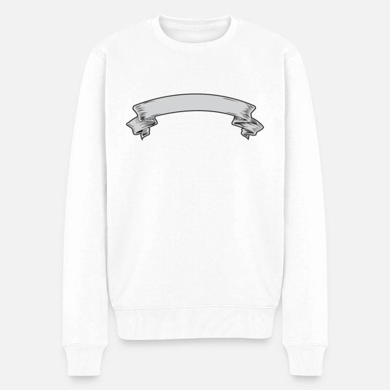 Banner - Männer Premium Bio Pullover - Weiß