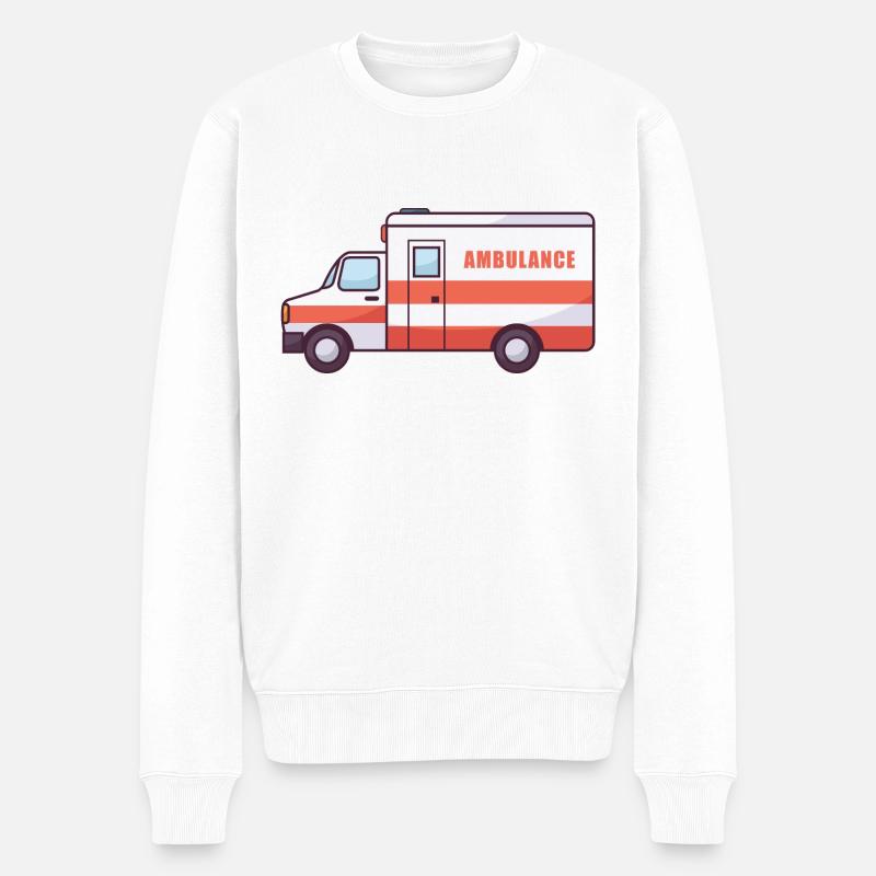 Art d'ambulance de médecin - Pull Premium bio Homme - blanc