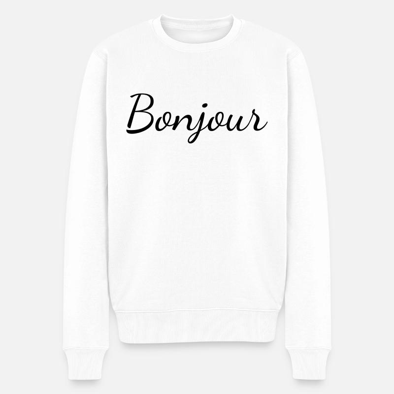 Bonjour - Pull Premium bio Homme - blanc