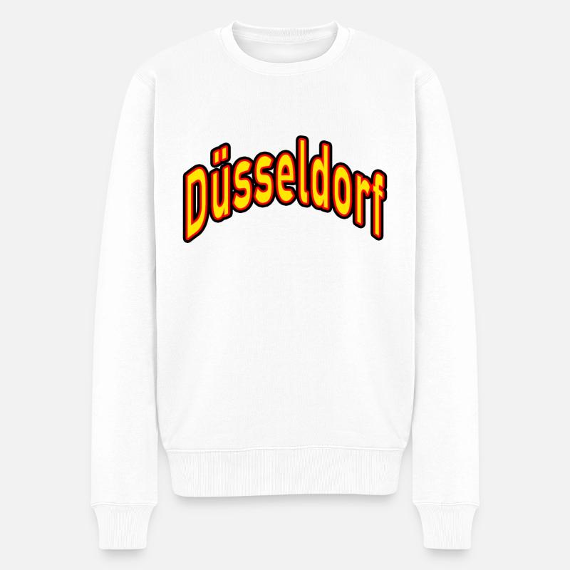 Düsseldorf - Männer Premium Bio Pullover - Weiß