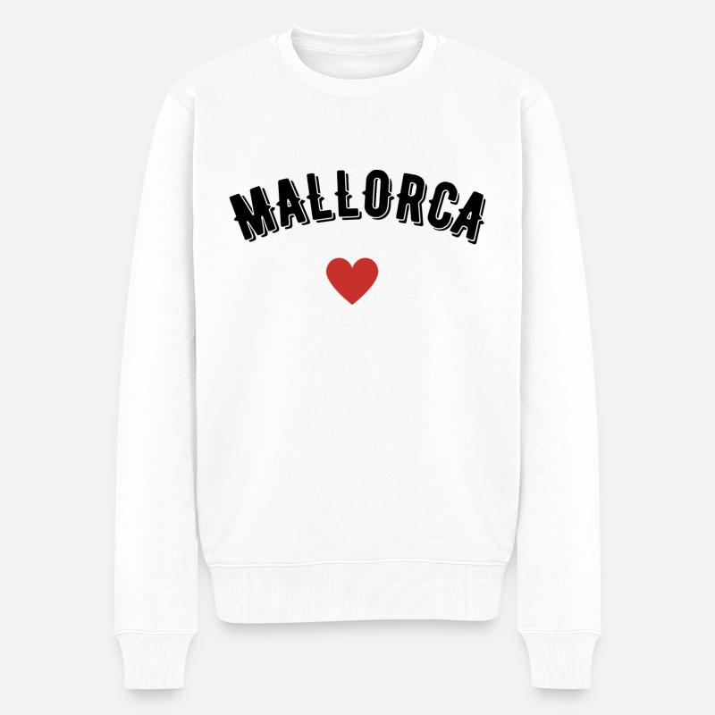 Mallorca - Männer Premium Bio Pullover - Weiß