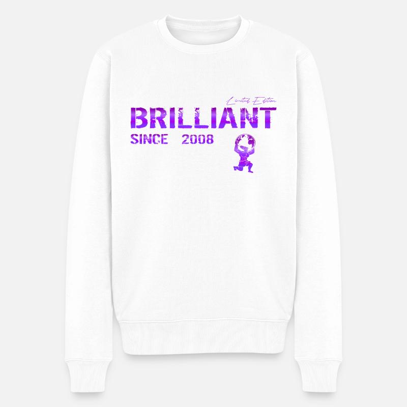 Brillant depuis 2008 - Pull Premium bio Homme - blanc