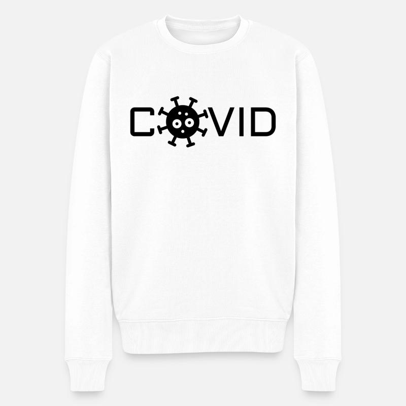 Covid mignon - Pull Premium bio Homme - blanc