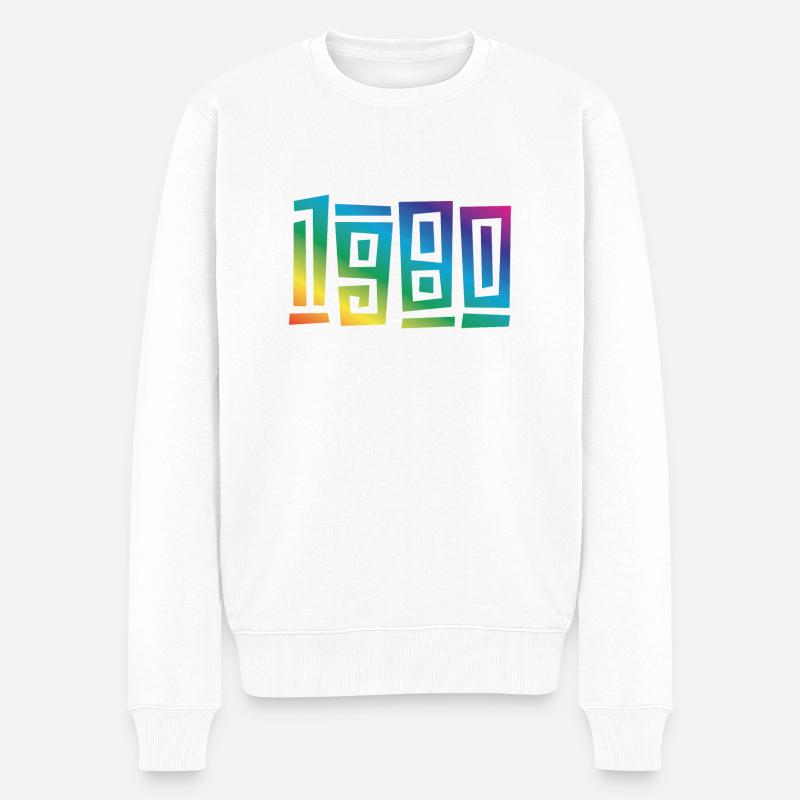 Millésime 1980 - Pull Premium bio Homme - blanc