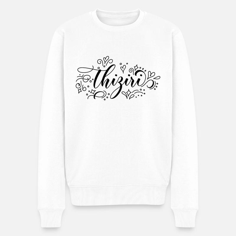 Thiziri - Pull Premium bio Homme - blanc