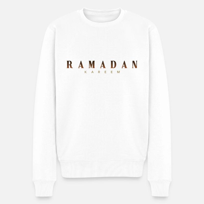 Cadeau Ramadan Kareem - Pull Premium bio Homme - blanc