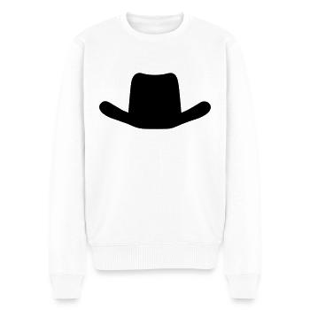 Hut - Männer Premium Bio Pullover - Weiß - Vorne - Thijin (182cm)