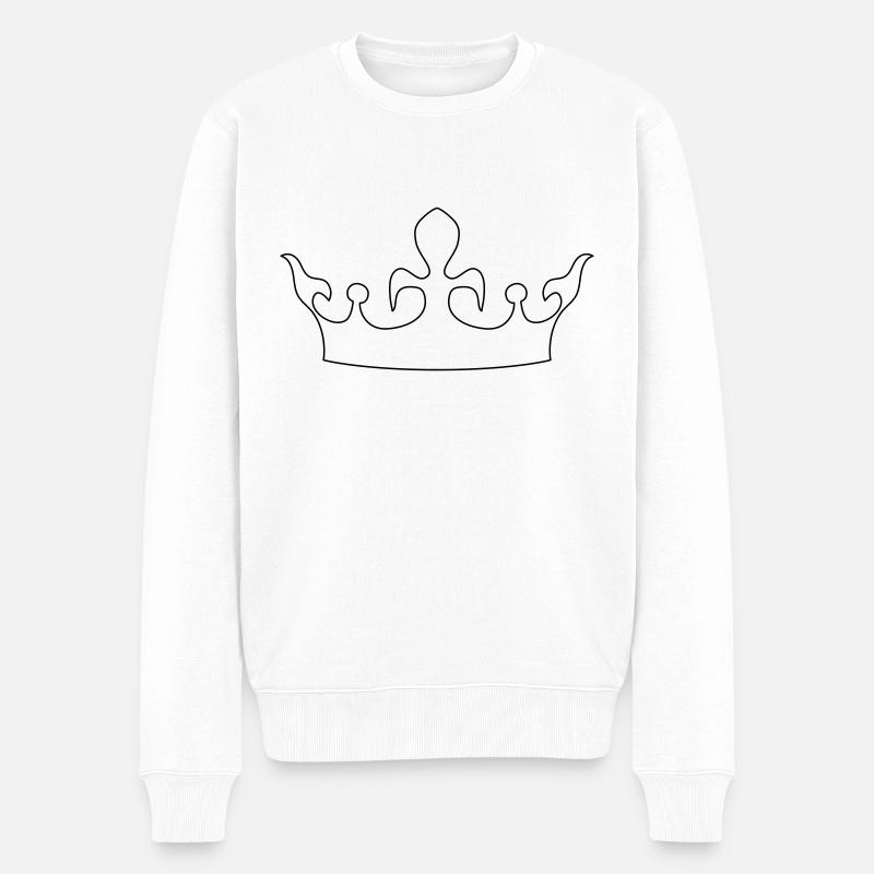 Couronne 1 - Pull Premium bio Homme - blanc