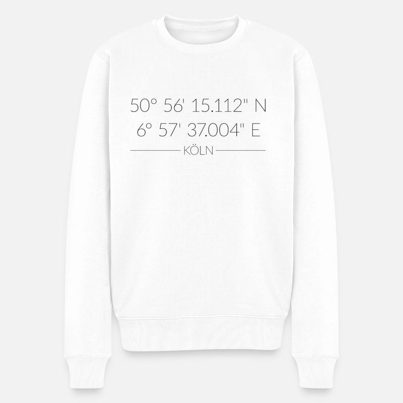 Coordonnées de Cologne - Pull Premium bio Homme - blanc