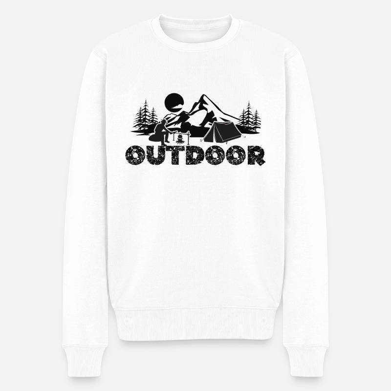 Fans de plein air - Pull Premium bio Homme - blanc