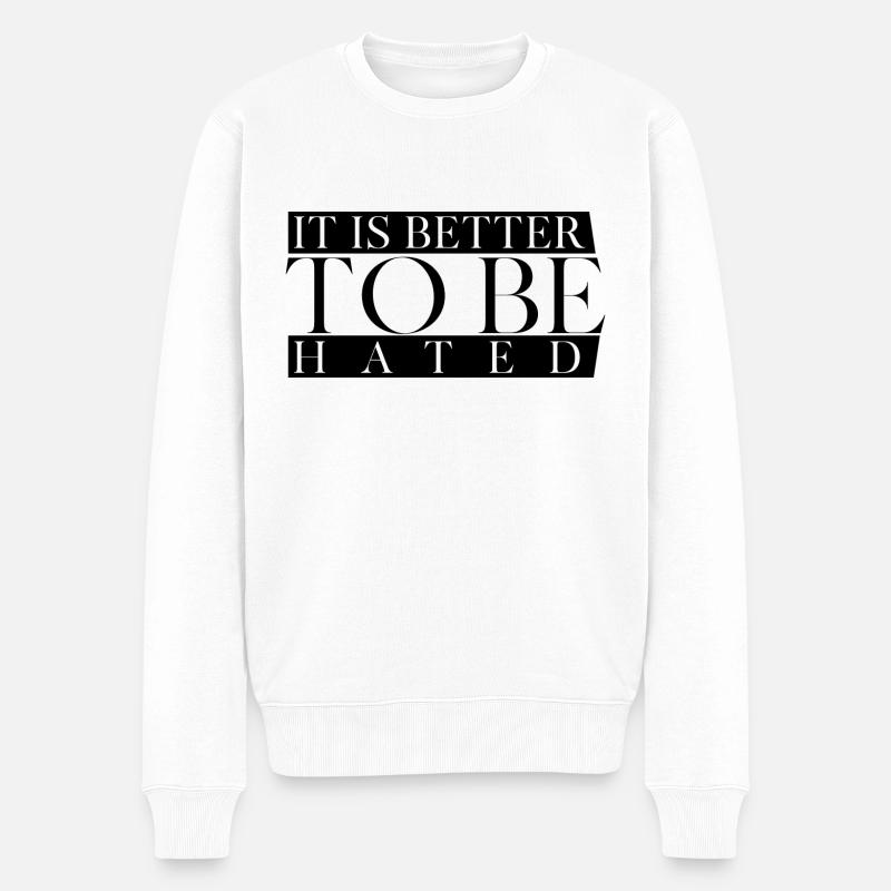 To Be Hated - Pull Premium bio Homme - blanc