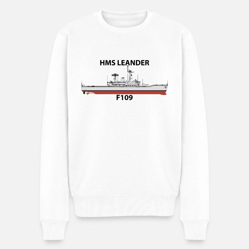 HMS LEANDER - LEANDER ORIG - Pull Premium bio Homme - blanc
