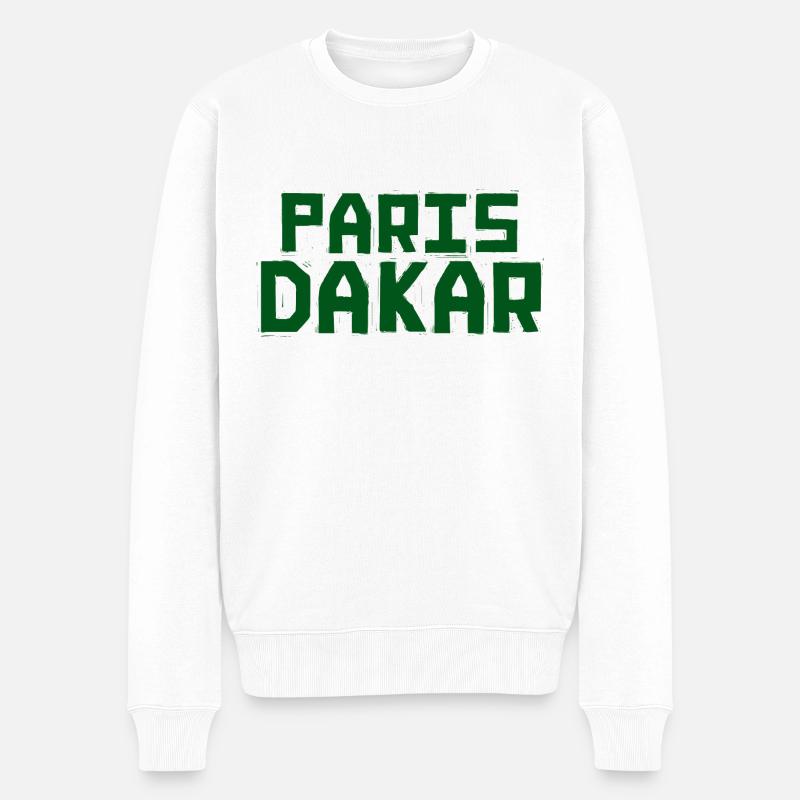 Paris Dakar - Pull Premium bio Homme - blanc