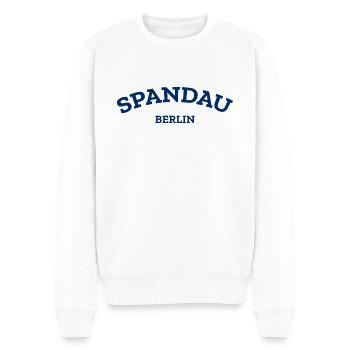 Berlin - Spandau - Gatow - Kladow - Männer Premium Bio Pullover - Weiß - Vorne - Thijin (182cm)