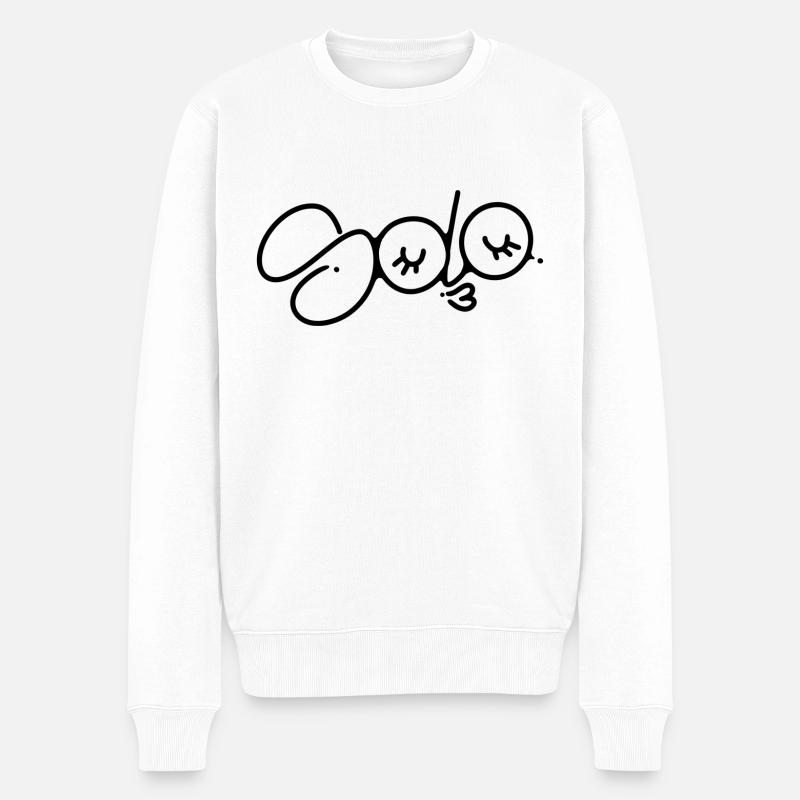 Solo - Pull Premium bio Homme - blanc