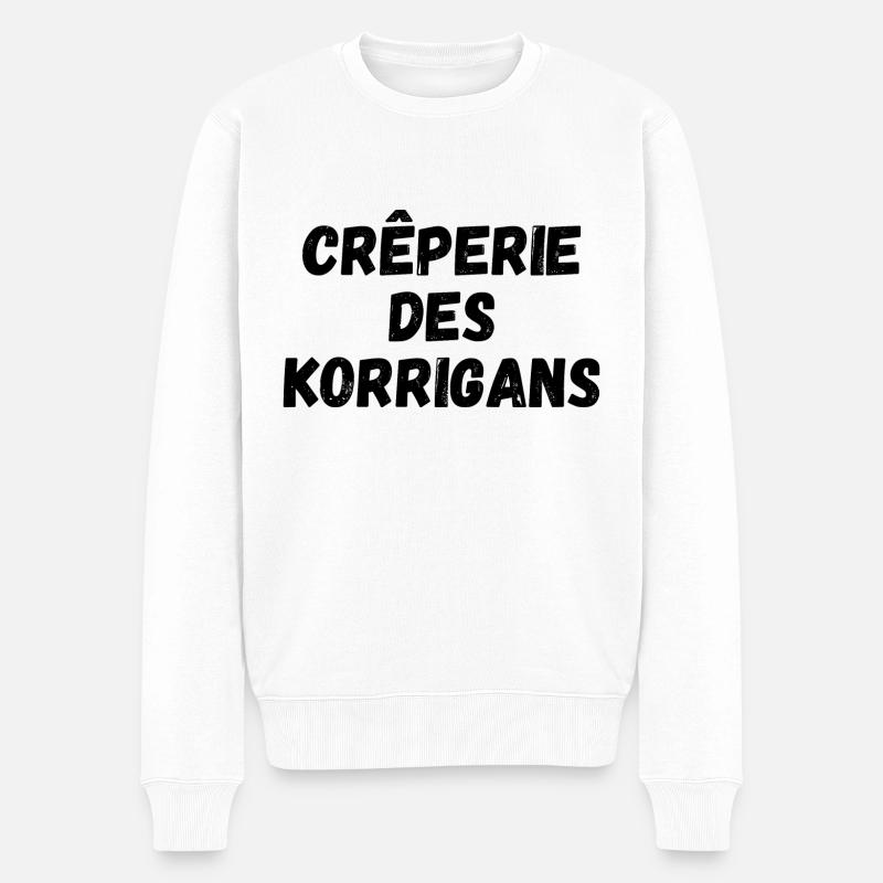 crêperie des korrigans - Pull Premium bio Homme - blanc