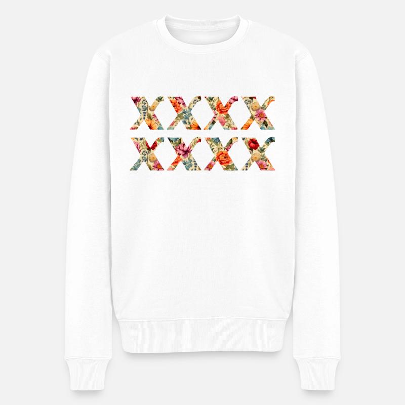 XXXXXXXX - Männer Premium Bio Pullover - Weiß