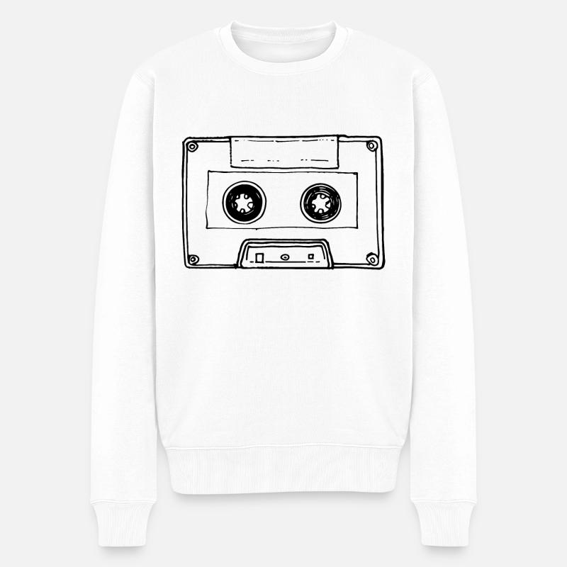 Cassette de musique Cassette audio - Pull Premium bio Homme - blanc