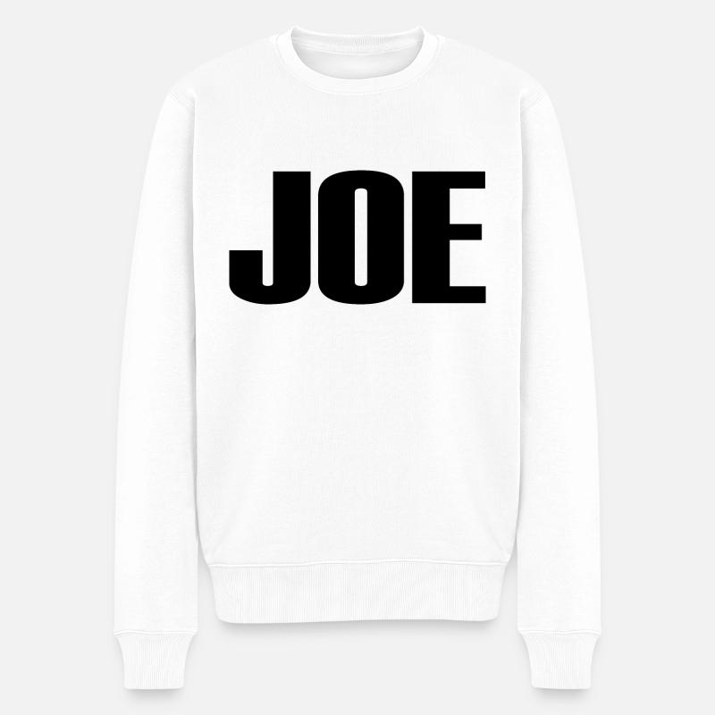 JOE - Männer Premium Bio Pullover - Weiß