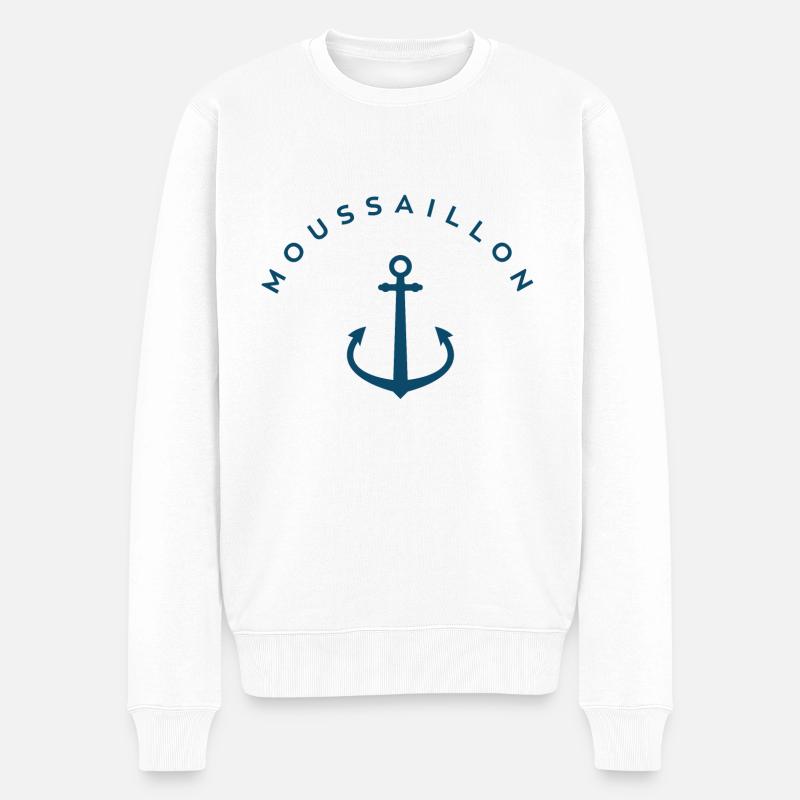 Moussaillon - Pull Premium bio Homme - blanc