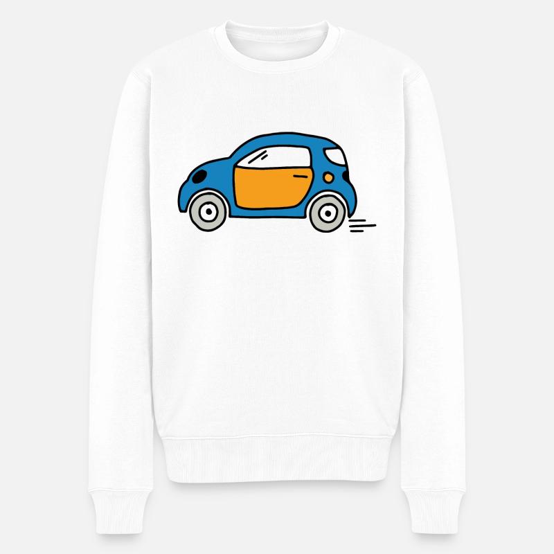 Auto - Männer Premium Bio Pullover - Weiß