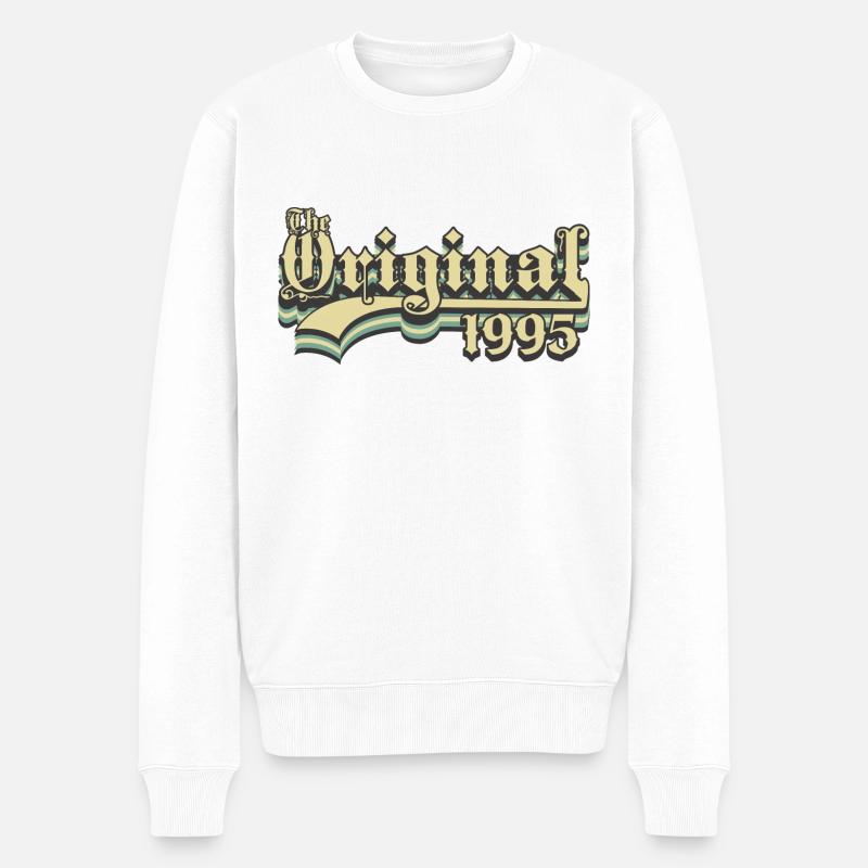 Né en 1995 l’original - Pull Premium bio Homme - blanc