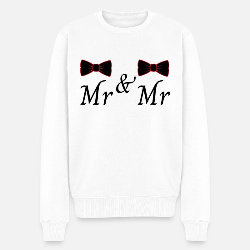 Mr & Mr - Pull Premium bio Homme - blanc