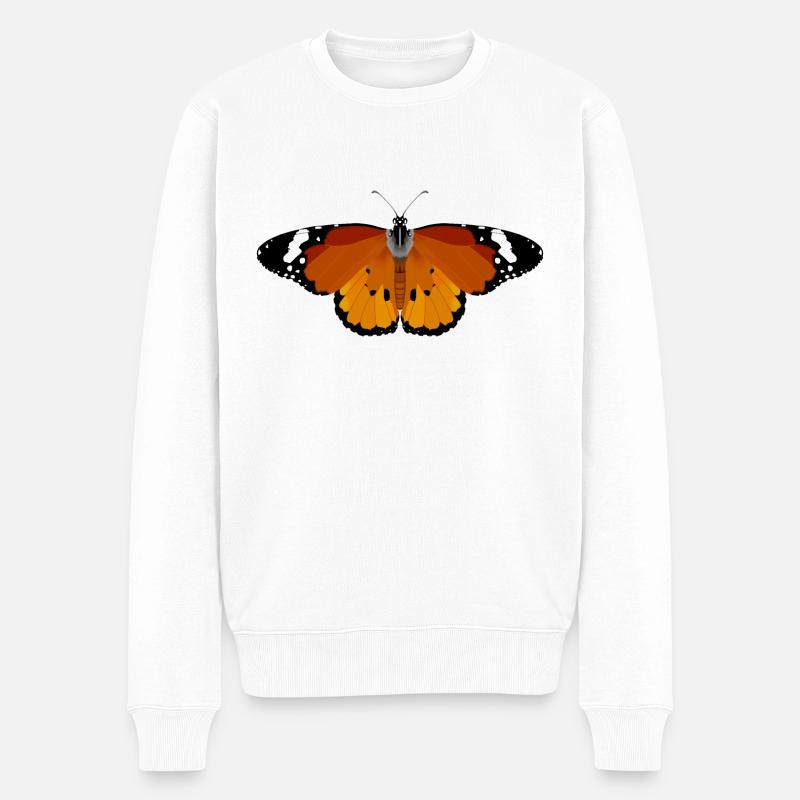 Kleiner Monarch - Männer Premium Bio Pullover - Weiß