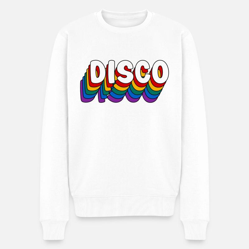 DISKOTHEK!!! - Männer Premium Bio Pullover - Weiß
