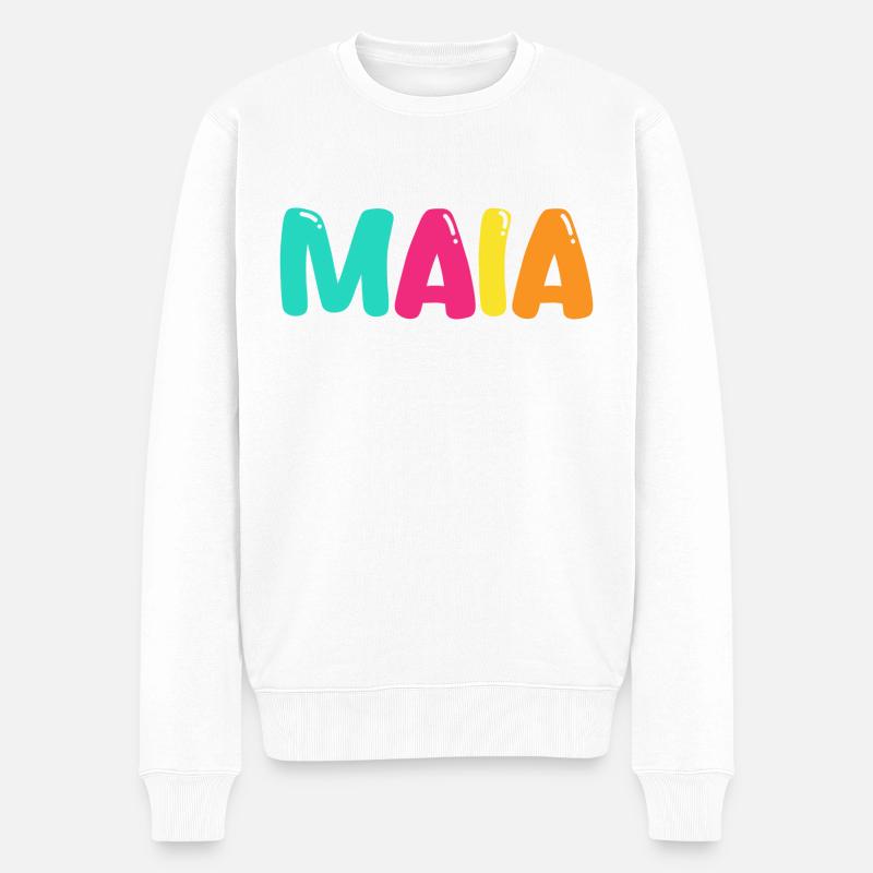 Nom - Maia - Pull Premium bio Homme - blanc