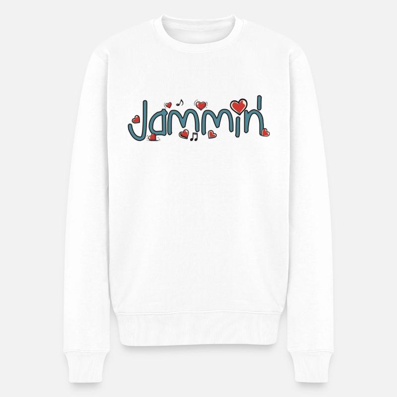 Jammin' - Pull Premium bio Homme - blanc