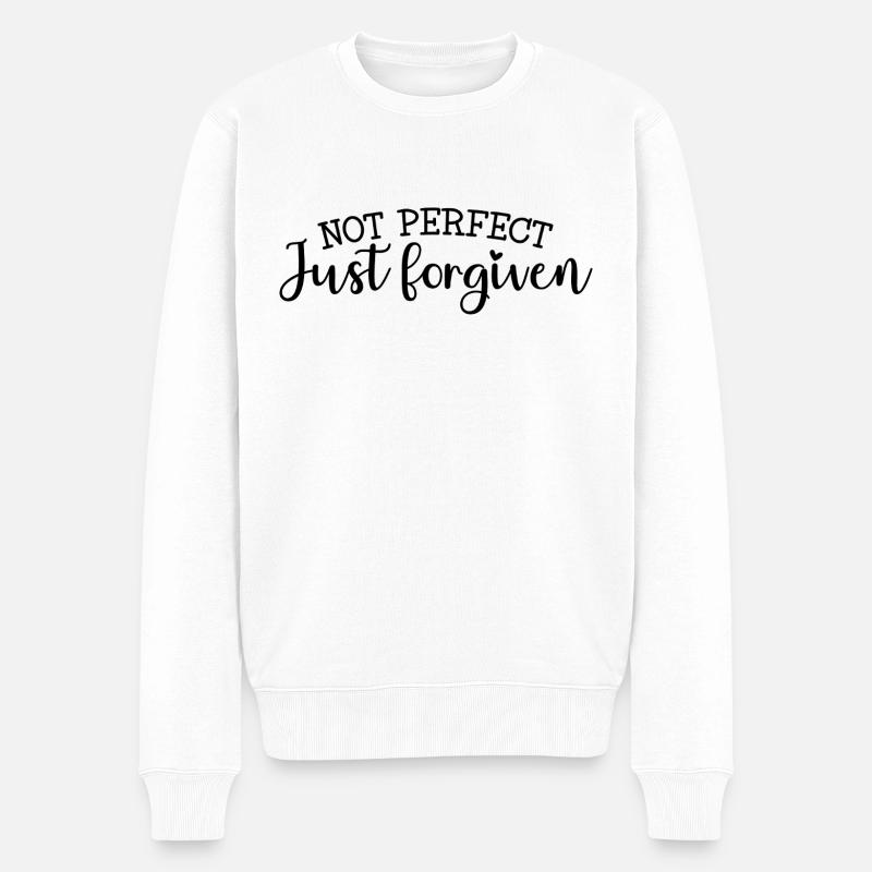 Pas parfait, pardonné - Pull Premium bio Homme - blanc