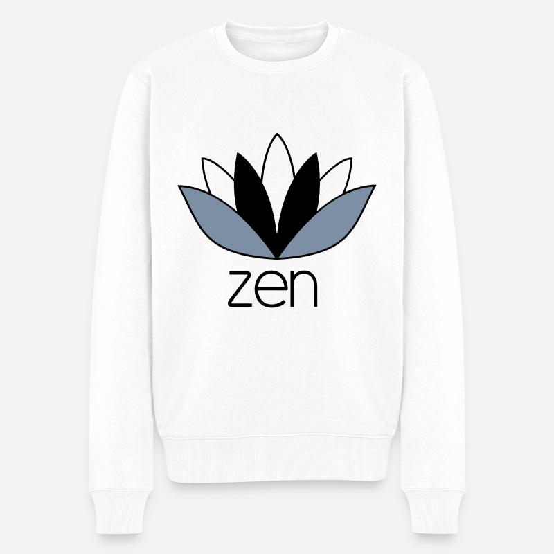 ZEN - Pull Premium bio Homme - blanc