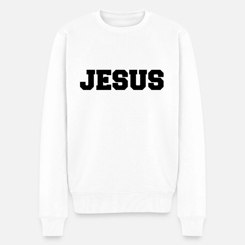 Jésus - Pull Premium bio Homme - blanc