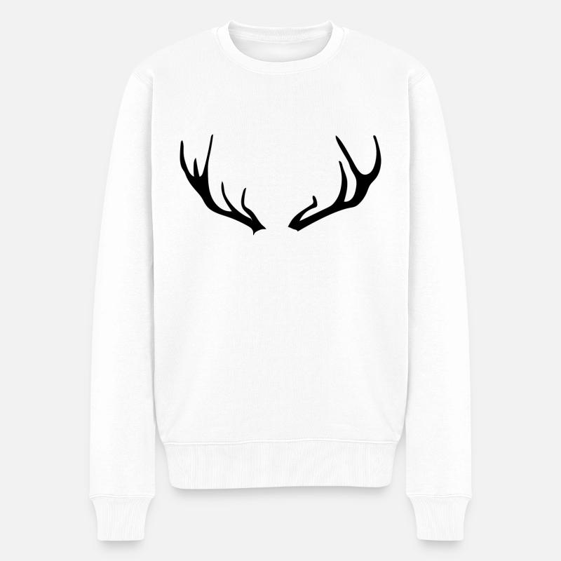 Bois de cerf - Pull Premium bio Homme - blanc