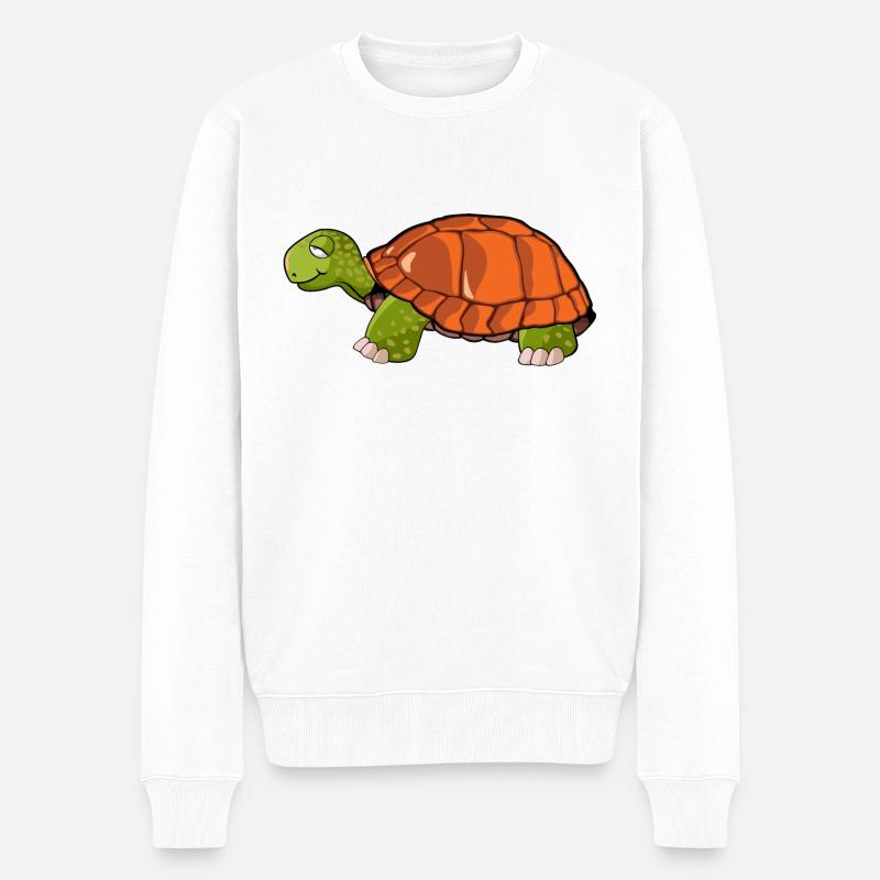 tortue dessin - Pull Premium bio Homme - blanc