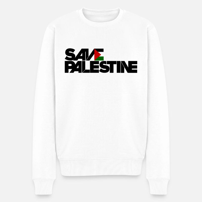 la Palestine libre - Pull Premium bio Homme - blanc