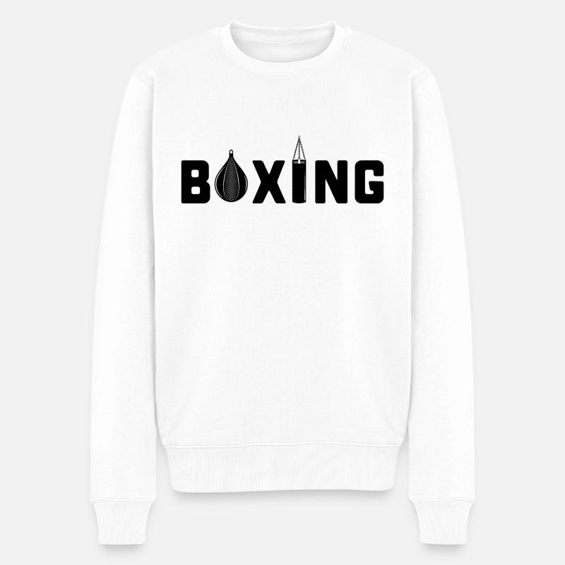 Boxing Boxen - Männer Premium Bio Pullover - Weiß