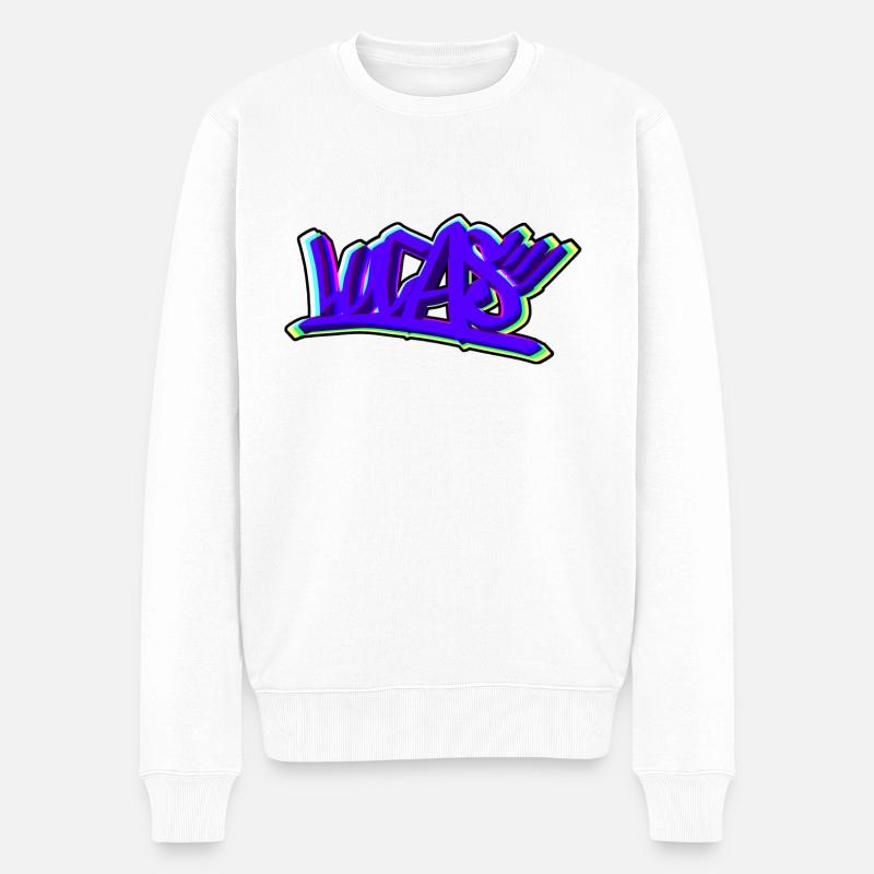 LUCAS - Pull Premium bio Homme - blanc