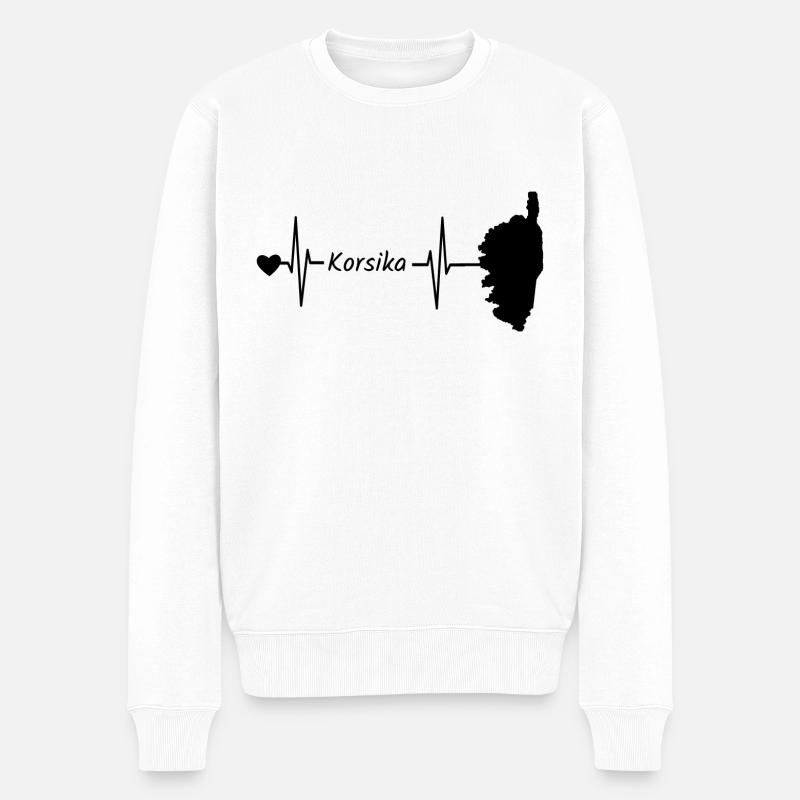Corse Vacances Corse Corse Idée - Pull Premium bio Homme - blanc