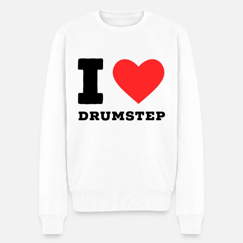 J’adore le drumstep - Pull Premium bio Homme - blanc