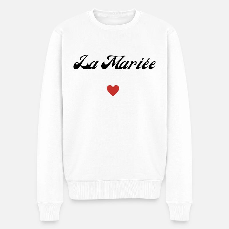 la mariée - Pull Premium bio Homme - blanc