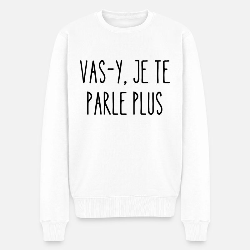vas-y je te parle plus - Pull Premium bio Homme - blanc