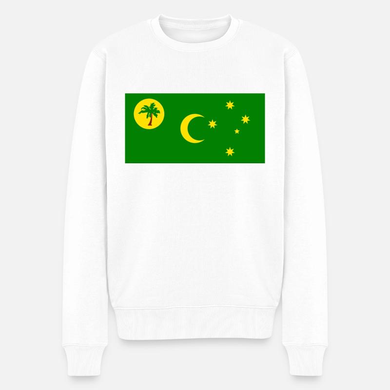 Avalon - Männer Premium Bio Pullover - Weiß