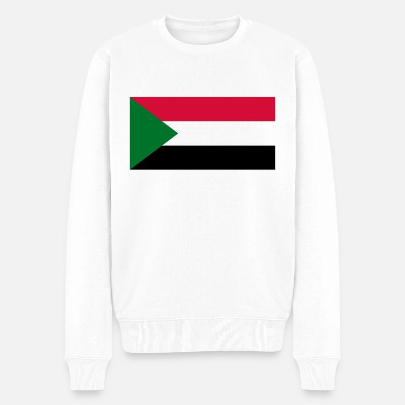 Sudan - Männer Premium Bio Pullover - Weiß