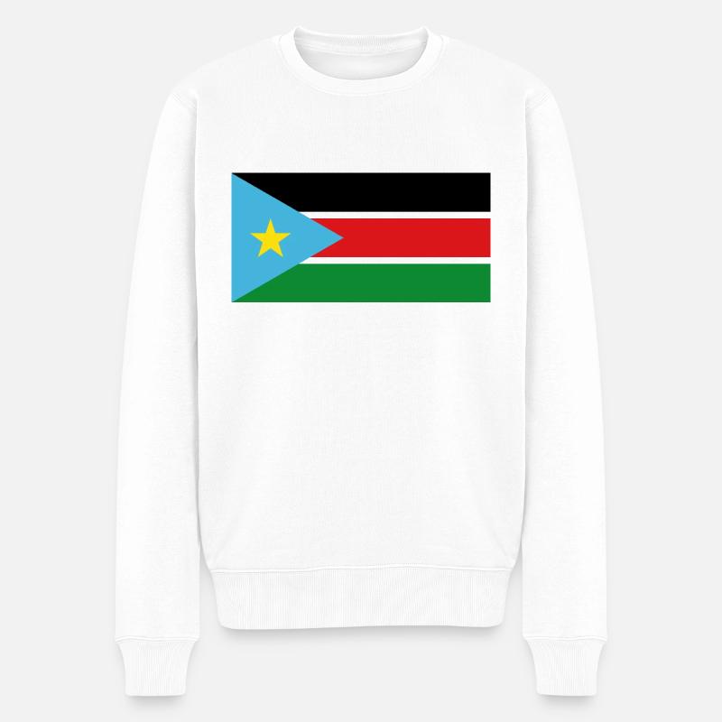 Südsudan - Männer Premium Bio Pullover - Weiß